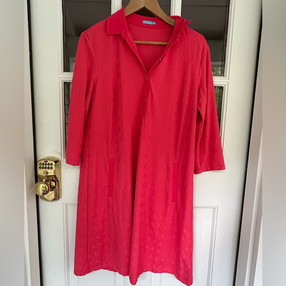 J. McLaughlin Bright Pink Top